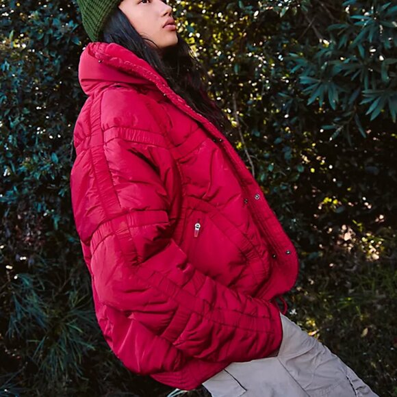 NWT Free People Shirr Enough Backpack Puffer - Picture 3 of 16